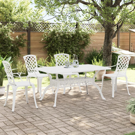 Garden Chairs 6 Pcs Cast Aluminium
