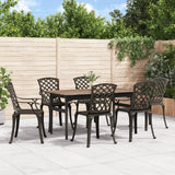 Garden Chairs 6 Pcs Cast Aluminium
