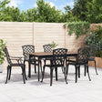 Garden Chairs 6 Pcs Cast Aluminium