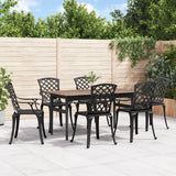 Garden Chairs 6 Pcs Cast Aluminium