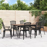 Garden Chairs 6 Pcs Cast Aluminium