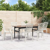 Garden Chairs 6 Pcs Cast Aluminium