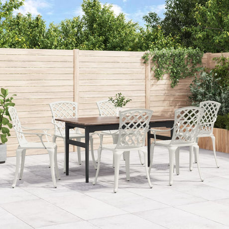 Garden Chairs 6 Pcs Cast Aluminium
