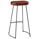 7 Piece Bar Set Solid Rough Wood Mango And Metal
