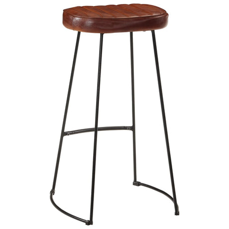 7 Piece Bar Set Solid Rough Wood Mango And Metal