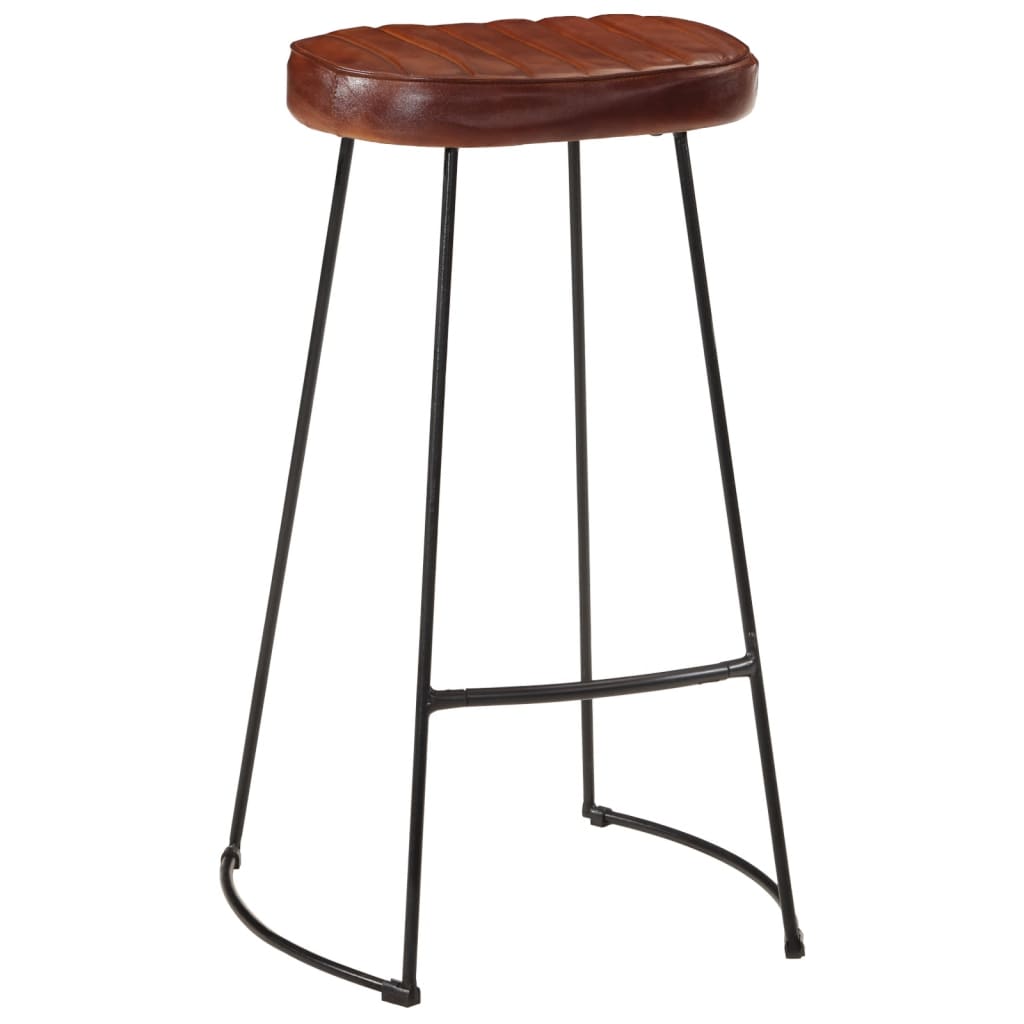 5 Piece Bar Set Solid Rough Wood Mango And Metal