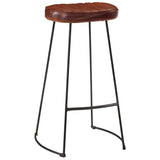 5 Piece Bar Set Solid Rough Wood Mango And Metal