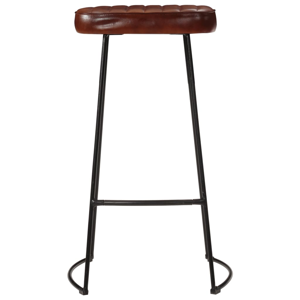 5 Piece Bar Set Solid Rough Wood Mango And Metal