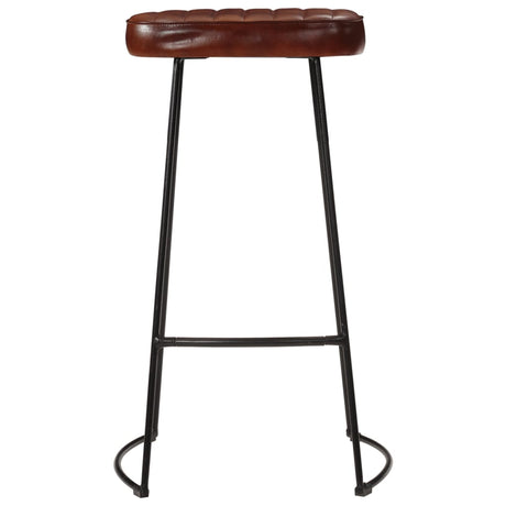 5 Piece Bar Set Solid Rough Wood Mango And Metal