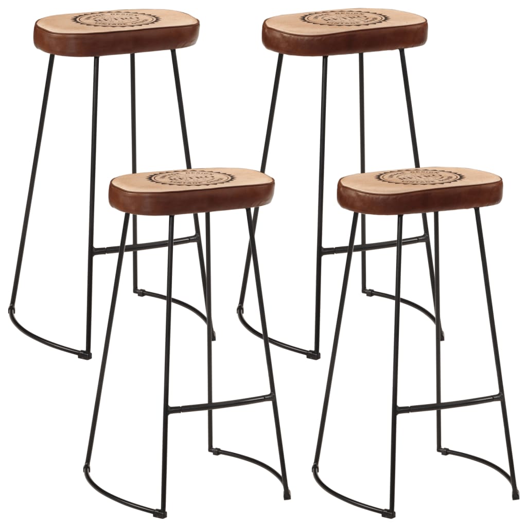 5 Piece Bar Set Solid Rough Wood Mango And Metal