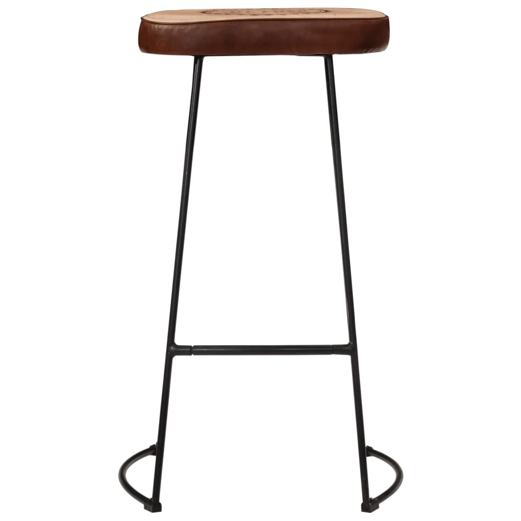 5 Piece Bar Set Solid Rough Wood Mango And Metal