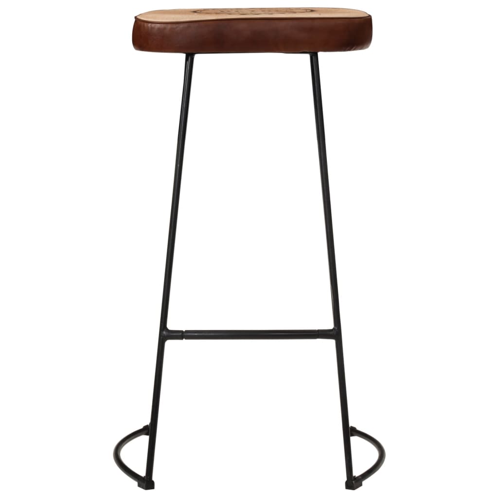 3 Piece Bar Set Solid Rough Wood Mango And Metal