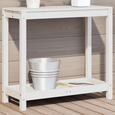 Potting Table With Shelf Impregnated Wood Pine