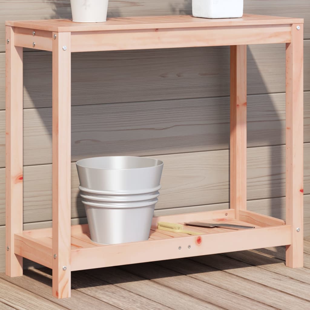 Potting Table With Shelf Impregnated Wood Pine