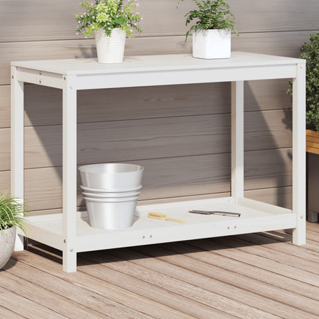 Potting Table With Shelf Impregnated Wood Pine