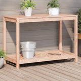 Potting Table With Shelf Impregnated Wood Pine