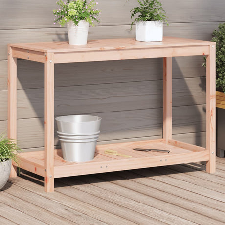 Potting Table With Shelf Impregnated Wood Pine