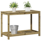 Potting Table With Shelf Impregnated Wood Pine