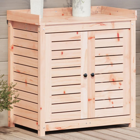 Potting Table With Shelves 82.5X50X86.5 Cm Solid Wood Pine