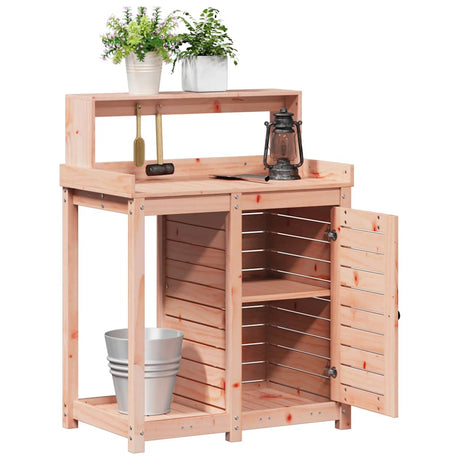 Potting Table With Shelves 82.5X50X109.5 Cm Solid Wood Douglas