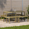 Picnic Table 110X134X75 Cm Solid Wood Douglas
