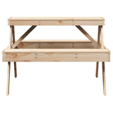 Picnic Table 105X134X75 Cm Solid Wood Pine