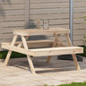 Picnic Table 105X134X75 Cm Solid Wood Pine