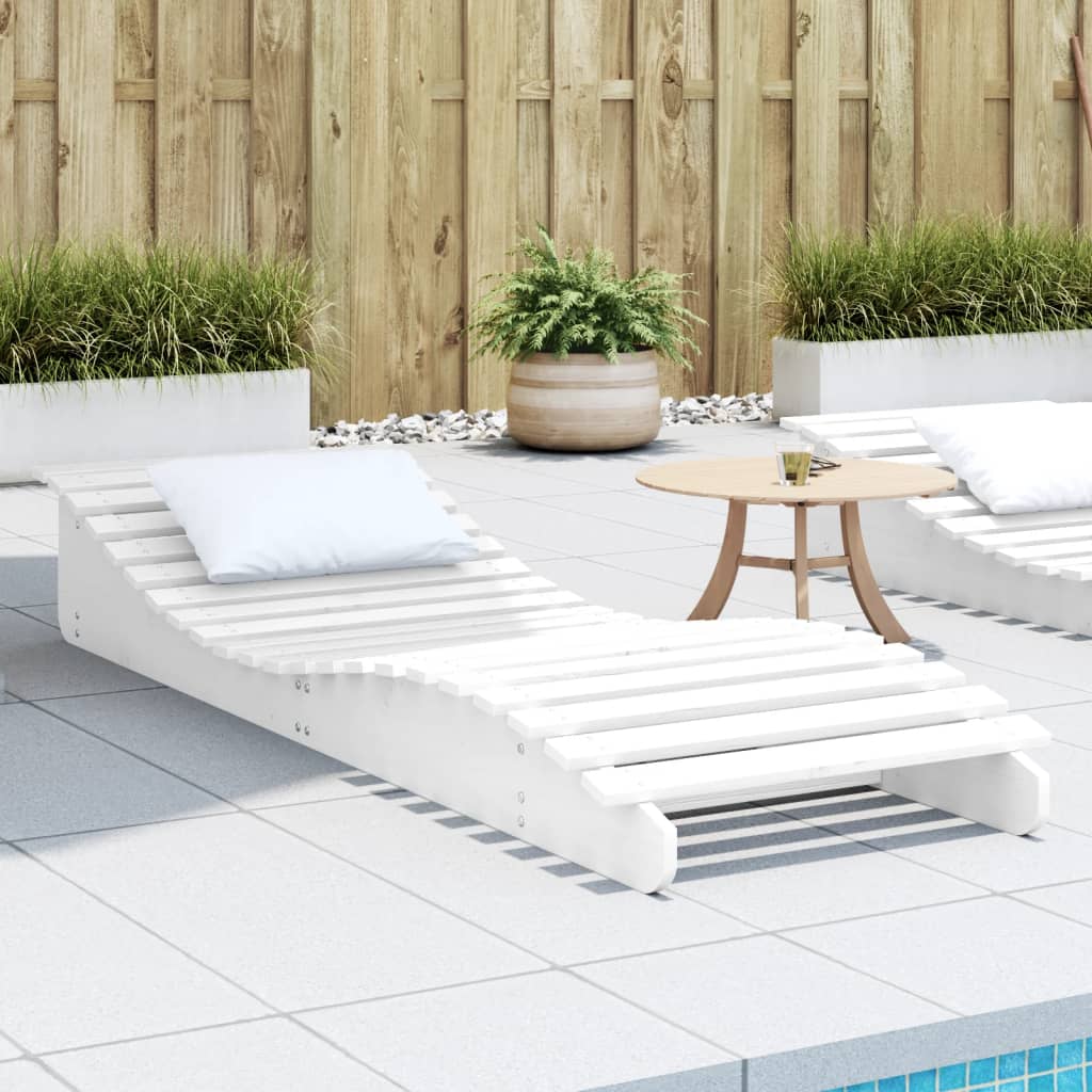Sun Loungers 2 Pcs Solid Wood Pine