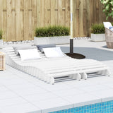 Sun Loungers 2 Pcs Solid Wood Pine