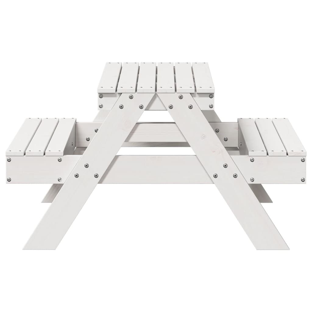 Picnic Table For Kids 88X97X52 Cm Solid Wood Pine