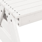 Picnic Table for Kids White 88x122x58 cm Solid Wood Pine