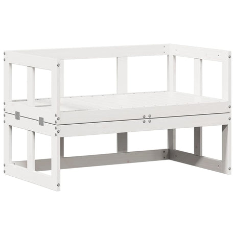 Garden Sofa Bench Extendable Solid Wood Pine