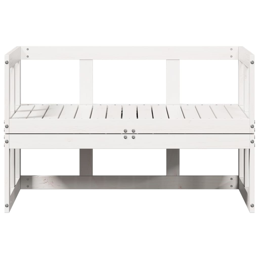 Garden Sofa Bench Extendable Solid Wood Pine
