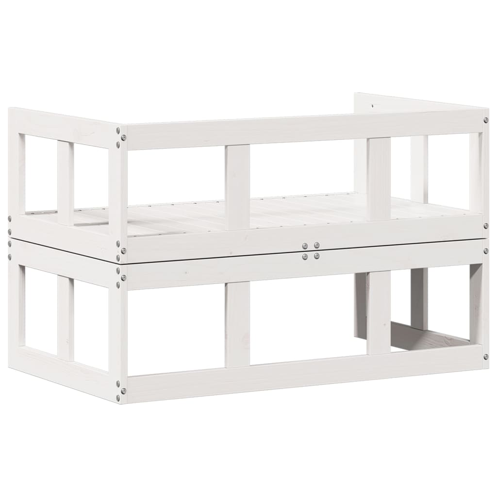 Garden Sofa Bench Extendable Solid Wood Pine