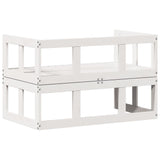 Garden Sofa Bench Extendable Solid Wood Pine