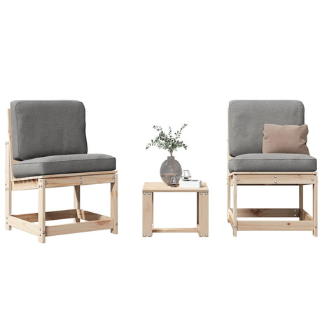 3 Piece Garden Lounge Set Impregnated Wood Pine