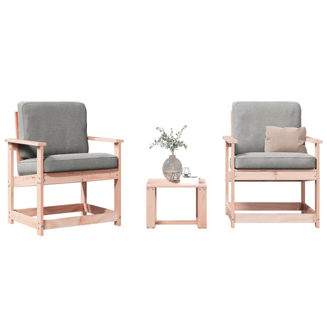 3 Piece Garden Lounge Set Solid Wood Pine
