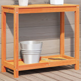 Potting Table With Shelf Impregnated Wood Pine