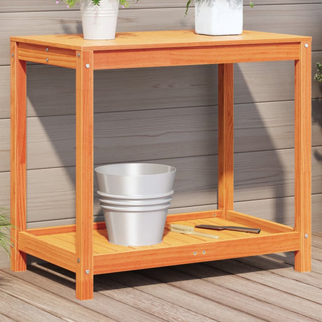 Potting Table With Shelf Impregnated Wood Pine