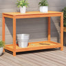Potting Table With Shelf Impregnated Wood Pine