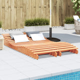 Sun Loungers 2 Pcs Solid Wood Pine