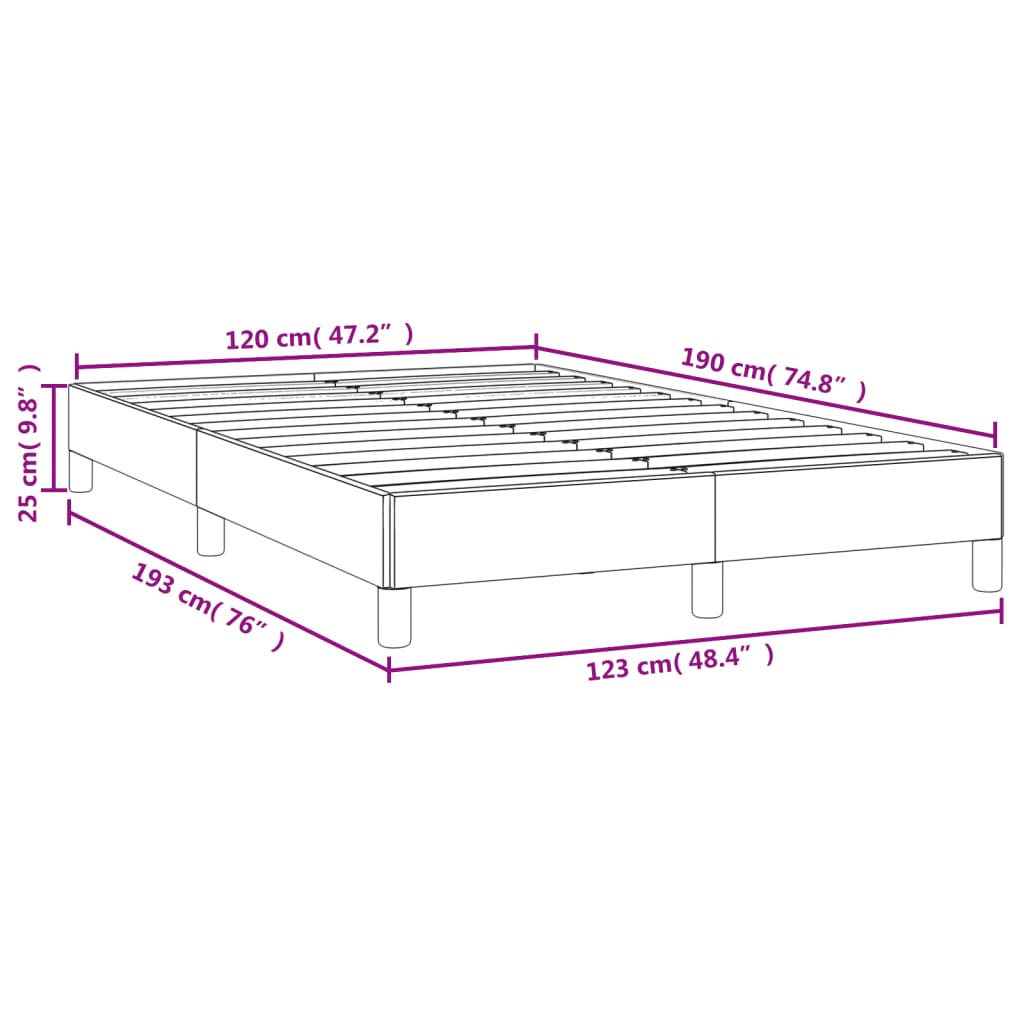 Bed Frame Without Mattress Small Double Velvet