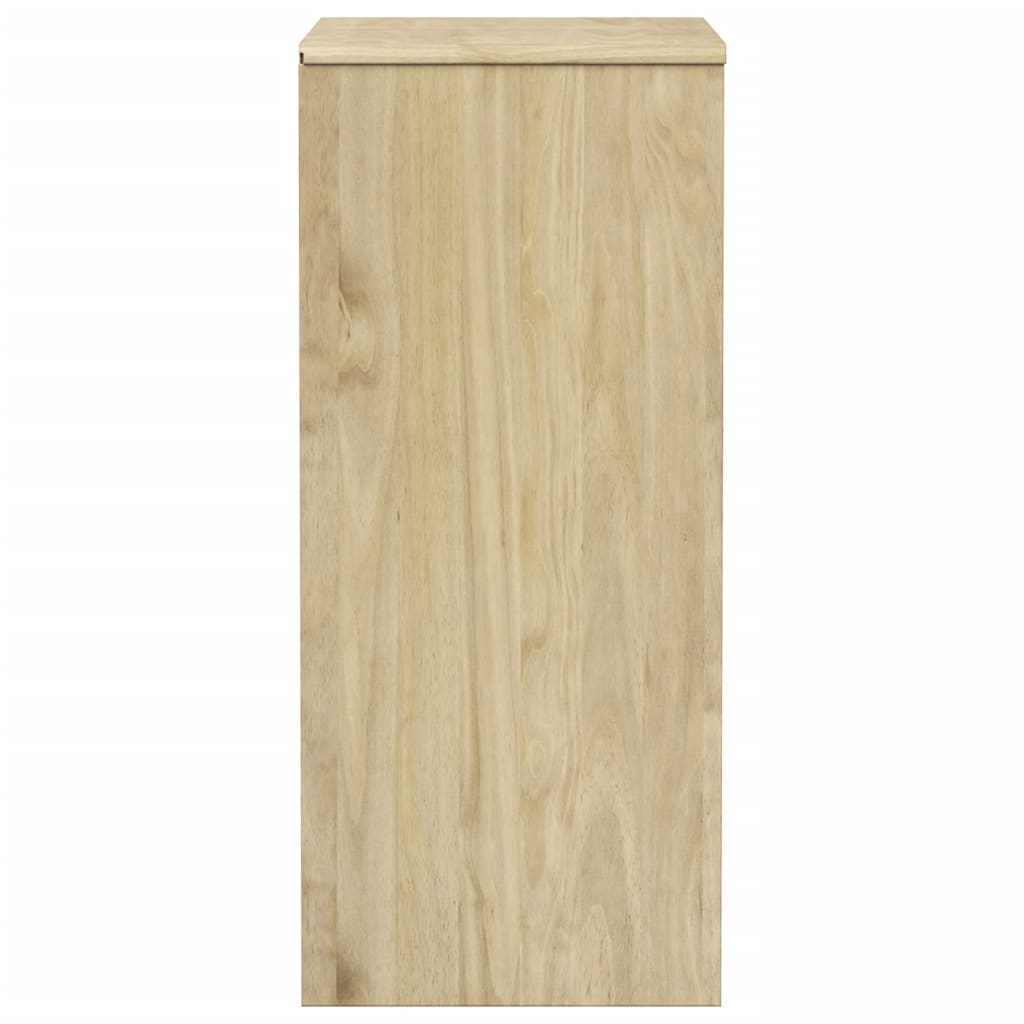 Drawer Cabinet Sauda Oak 76.5X39X91 Cm Solid Wood Pine