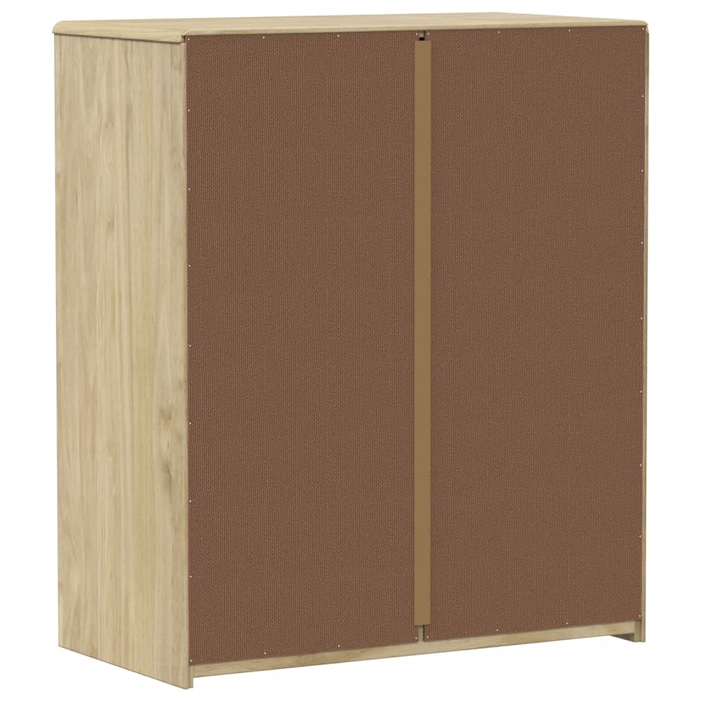 Drawer Cabinet Sauda Oak 76.5X39X91 Cm Solid Wood Pine