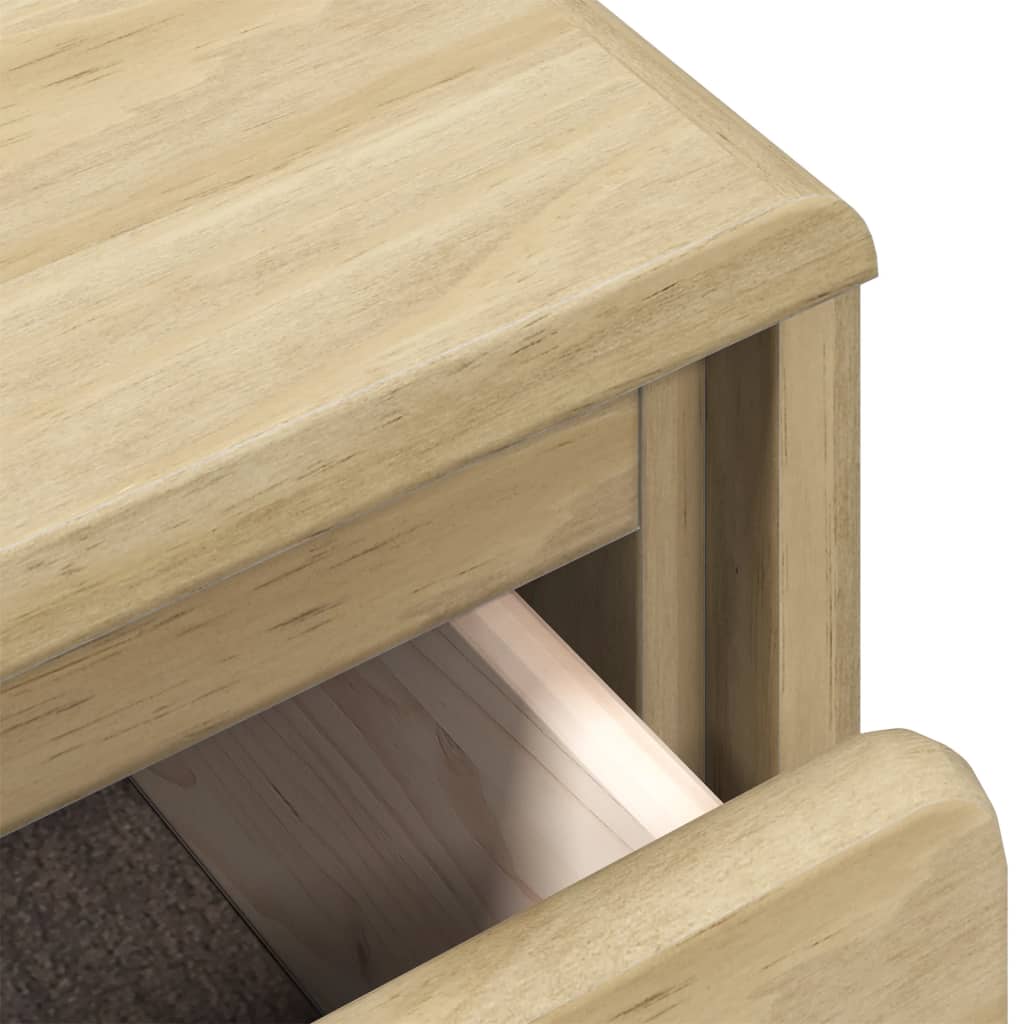 Drawer Cabinet Sauda Oak 76.5X39X91 Cm Solid Wood Pine
