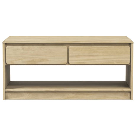 Coffee Table Sauda Oak 99X55X45 Cm Solid Wood Pine