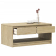 Coffee Table Sauda Oak 99X55X45 Cm Solid Wood Pine