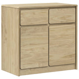 Sideboard Sauda Oak 80X43X75.5 Cm Solid Wood Pine