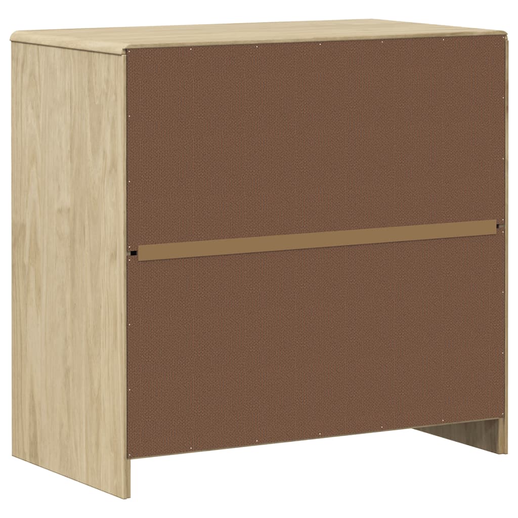 Sideboard Sauda Oak 80X43X75.5 Cm Solid Wood Pine