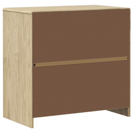 Sideboard Sauda Oak 80X43X75.5 Cm Solid Wood Pine